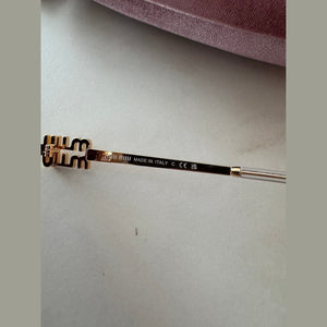 מיו מיו מסגרת מתכת דקה