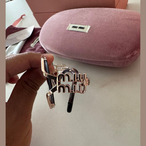 מיו מיו אובליות מתכת