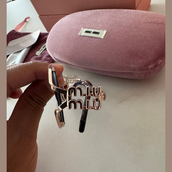 מיו מיו אובליות מתכת