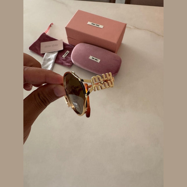 מיו מיו אובליות מתכת