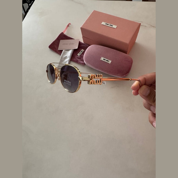 מיו מיו מסגרת מתכת דקה