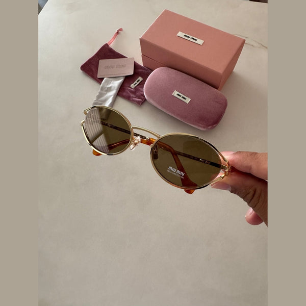 מיו מיו אובליות מתכת