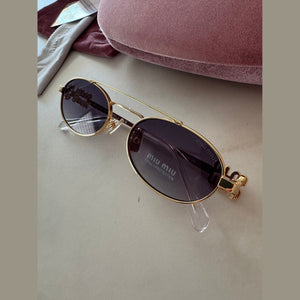 מיו מיו מסגרת מתכת דקה