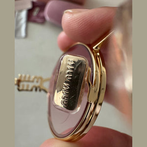 מיו מיו אובליות מתכת