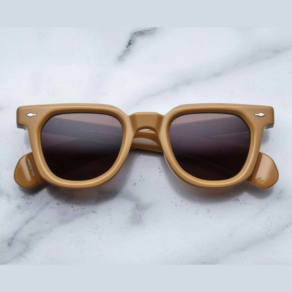 משקפי שמש Jacques Marie Mage צבע חרדל, מסגרת פלסטיק, הגנה UVA/UVB.