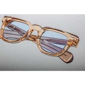 Jacques Marie Mage - משקפי שמש מסגרת פלסטיק ניוד שקוף, הגנה מפני UVA/UVB, רפידות אף מתכווננות, מתאימות לעדשות ראיה.