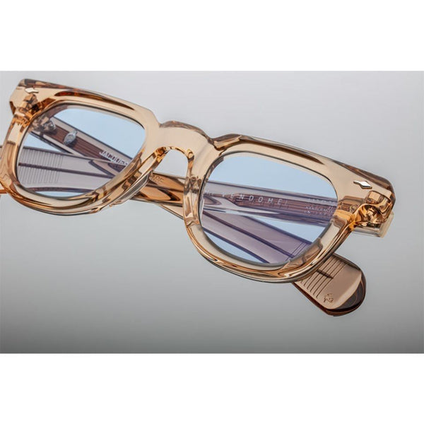 Jacques Marie Mage - משקפי שמש מסגרת פלסטיק ניוד שקוף, הגנה מפני UVA/UVB, רפידות אף מתכווננות, מתאימות לעדשות ראיה.