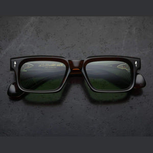 משקפי שמש Jacques Marie Mage BELVEDERE חום כהה עם מסגרת פלסטיק, הגנת UVA/UVB.