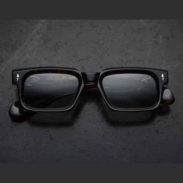 משקפי שמש מנומרות Jacques Marie Mage BELVEDERE עם מסגרת פלסטיק והגנת UVA/UVB.