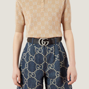 חגורת עור מיו מיו